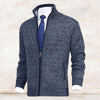 John | Elegante Herren-Strickjacke mit Reißverschluss, Kragen und Taschen