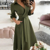 Lotte | Weiß gefüttert Revers Gürtel Bluse Kleid