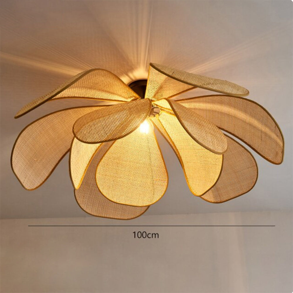 RustikaLeuchter™ - Charmantes Rattan-Design trifft auf rustikale Eleganz.