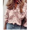Femke | Chiffon bluse met plüsch