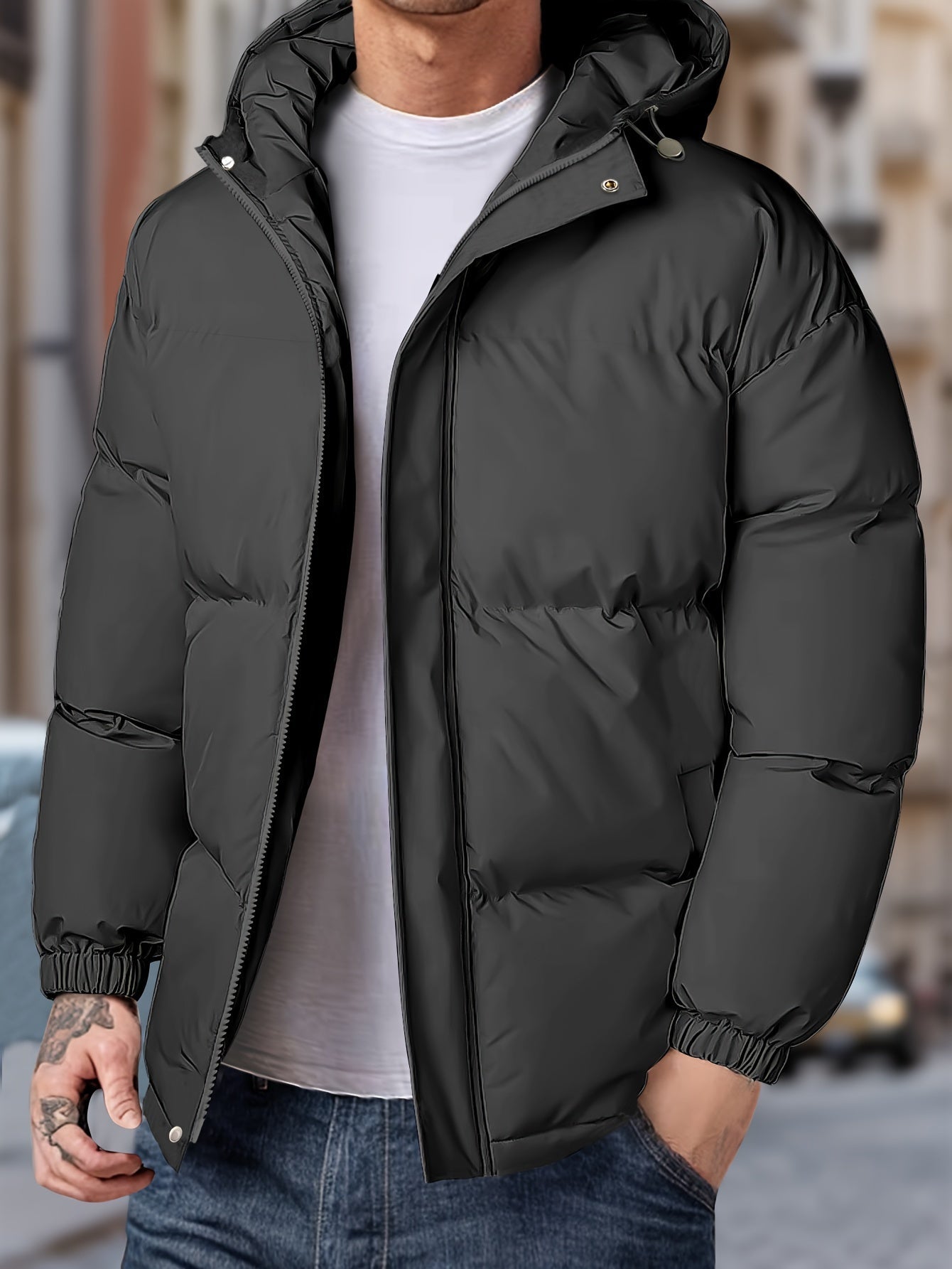 Lars | Warmes Winddichtes Herren-Winterjacke mit Kapuze