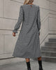 Bedrucktes Kleid mit Rundhalsausschnitt