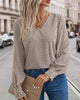 Elegante Bluse mit V-Ausschnitt