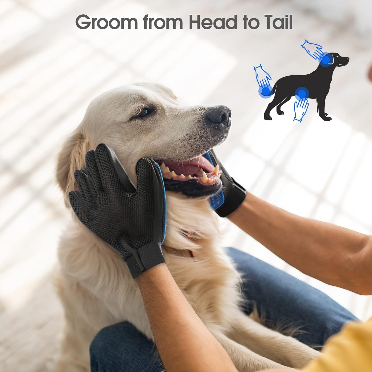 GroomPal™ - Die ultimative Pflegehandschuhe für Ihre Haustiere.