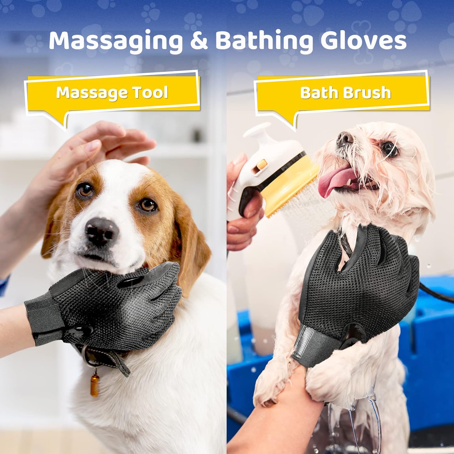 GroomPal™ - Die ultimative Pflegehandschuhe für Ihre Haustiere.