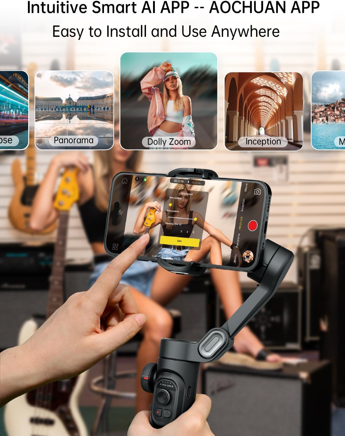 SteadyShot™ – Der faltbare 3-Achsen Smartphone Gimbal für wackelfreie Videos