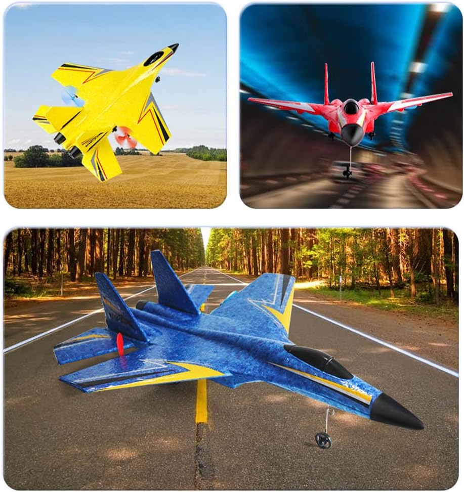 LuftMeister™ - Das ultimative 2-Kanal-Fernsteuerungsflugzeug mit Gyro, Nachtlichtern und 2 Batterien.