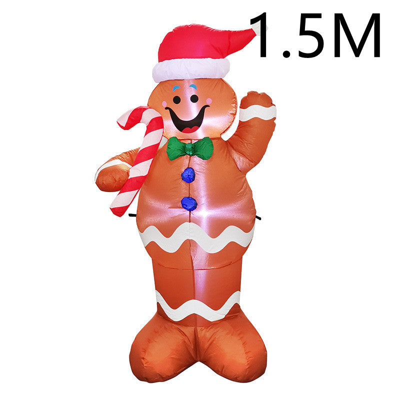 GlowDecor™ – Festive LED Santa & Snowman Inflatables for Outdoor Décor