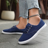 Lotte | Bequeme niedrige Canvas-Schnürschuhe