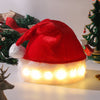 GlowSanta™ - Leuchtende Weihnachtsmütze mit LED-Lichtern für Kinder und Erwachsene.