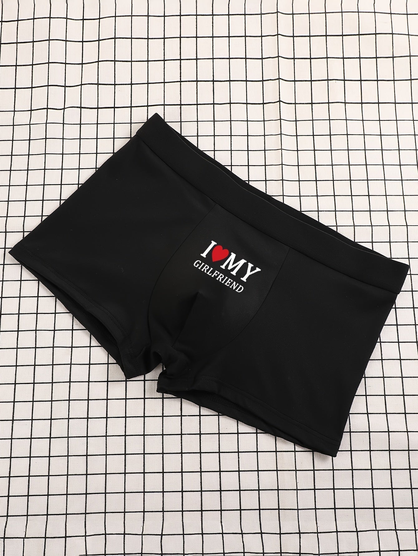 Niels | Bedruckte Boxershorts für Herren mit „I Love You My Girlfriend“-Schriftzug