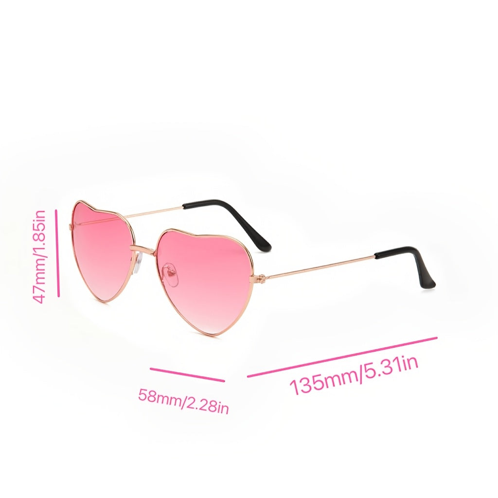 Lotte | Schicke Rosa Herzförmige Modebrille