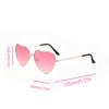 Lotte | Schicke Rosa Herzförmige Modebrille