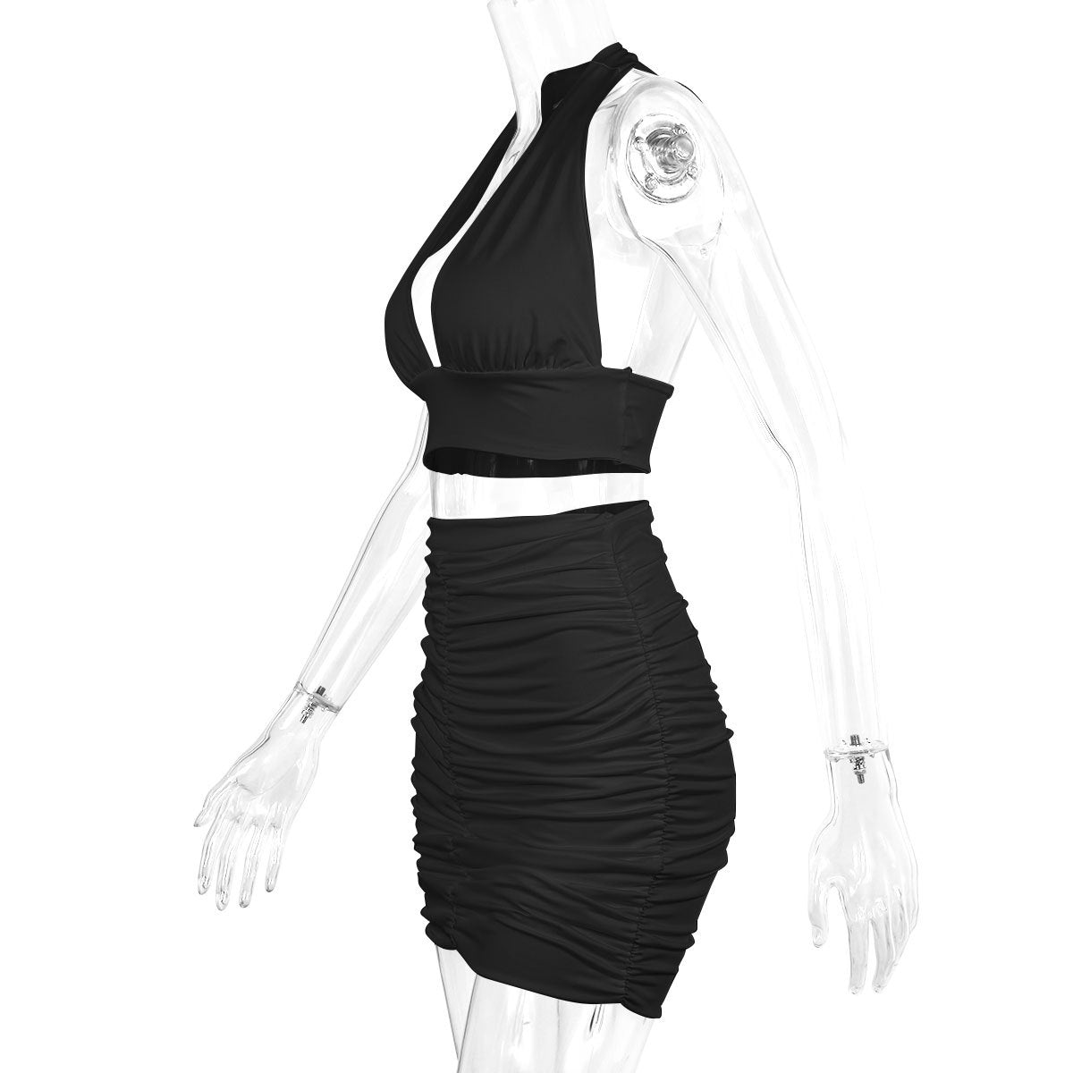 CurveSet™ – 2-teiliges Halter-Top & Minirock-Set für einen sexy Auftritt!