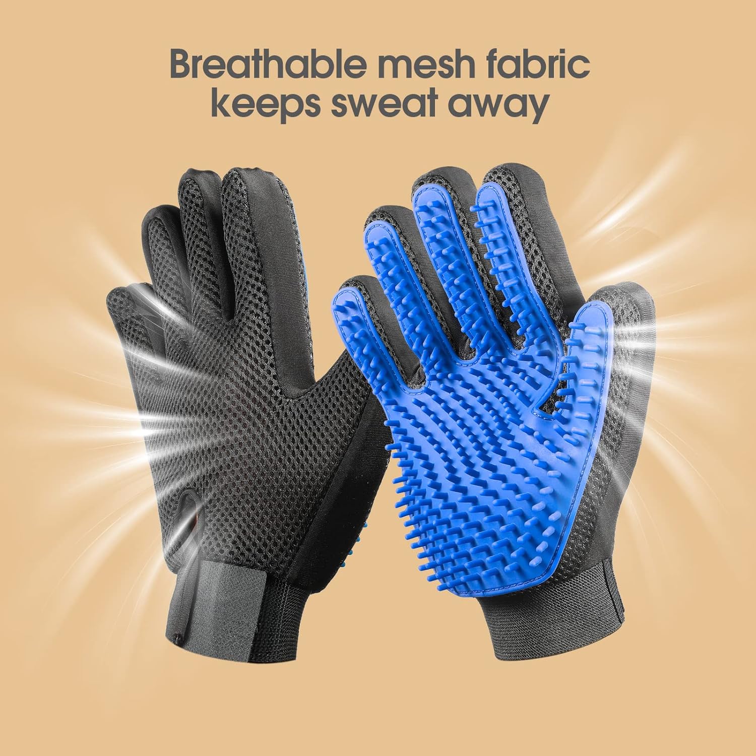 GroomPal™ - Die ultimative Pflegehandschuhe für Ihre Haustiere.