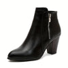 Lotte | Stiefelette mit runder Spitze und klobigem Absatz
