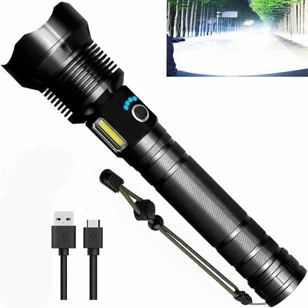 EpicBeam™ - Wiederaufladbare taktische Laser-Taschenlampe.
