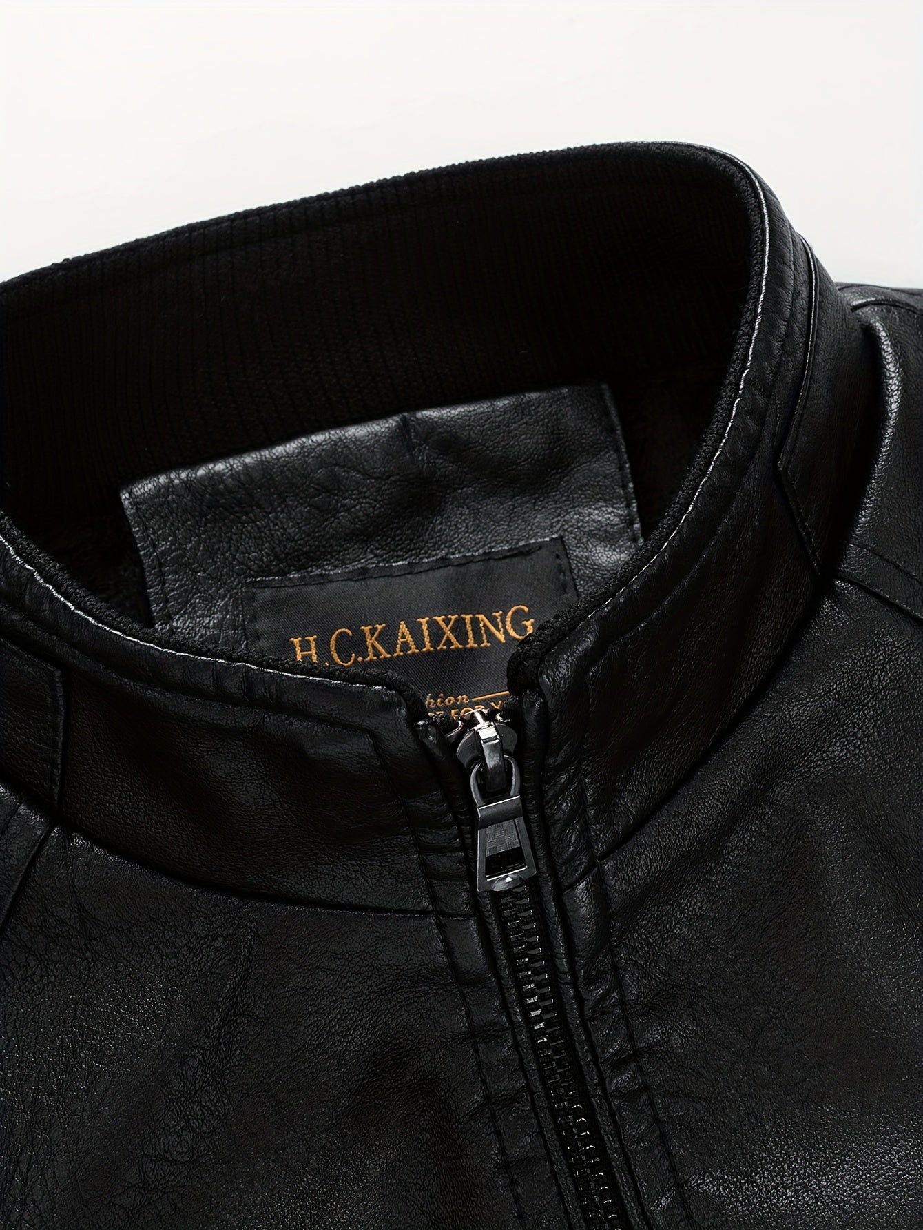 Pim | Herren PU-Lederjacke Mit Reißverschlusstaschen