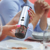 SpiceEase™ – Wiederaufladbare elektrische Salz- und Pfeffermühle mit LED und Einhandbedienung