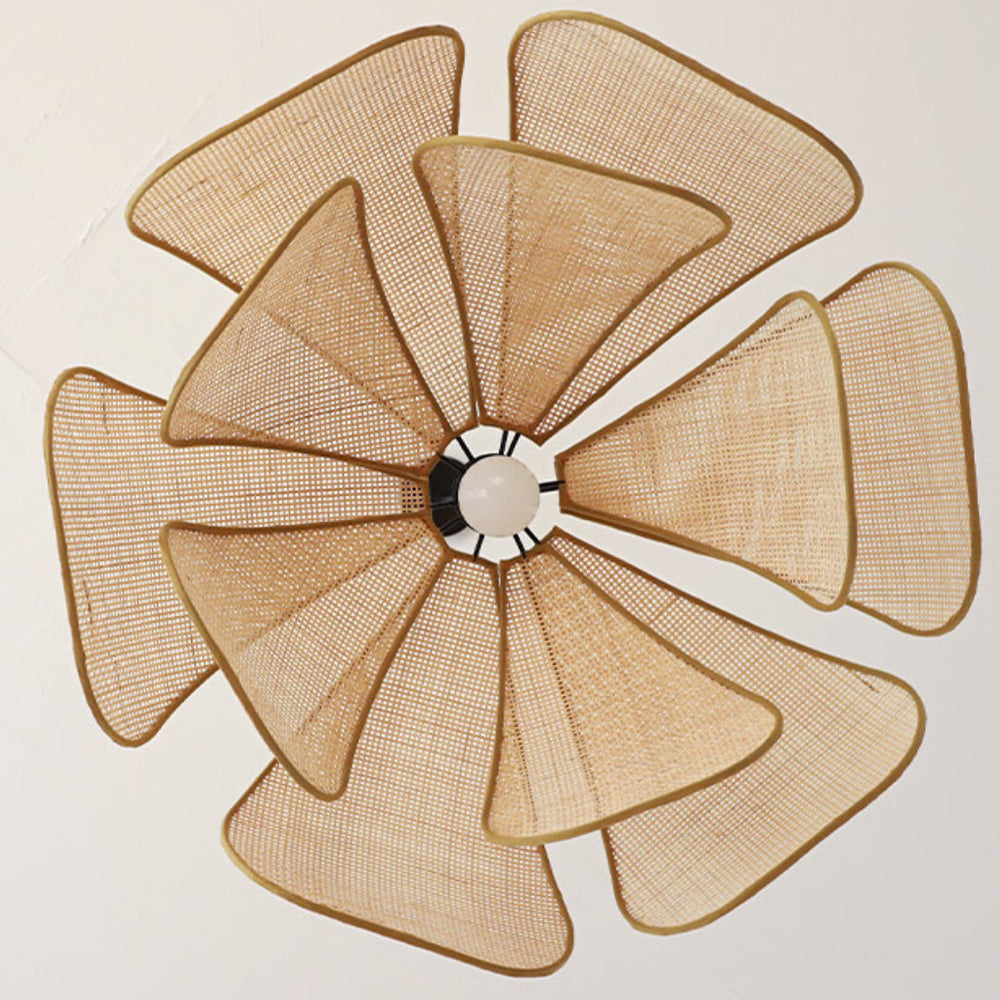RustikaLeuchter™ - Charmantes Rattan-Design trifft auf rustikale Eleganz.