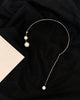 Nina | Clavicule-Kette mit Kunstperle