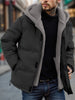 Tim | Gequiltete Herren Fleecejacke mit Kapuze und Taschen
