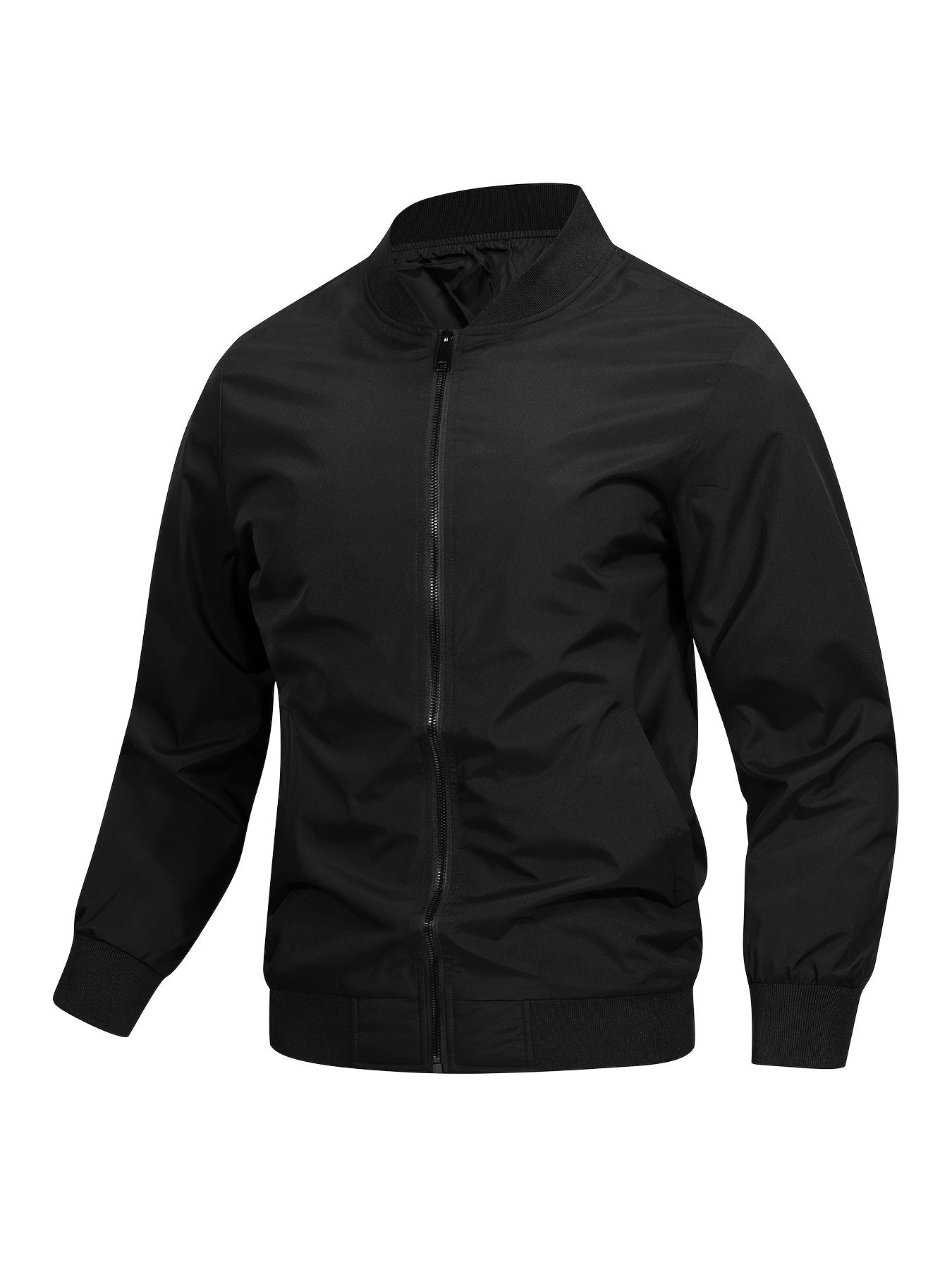 Pim | Schlichte Bomberjacke mit Taschen und Baseballkragen