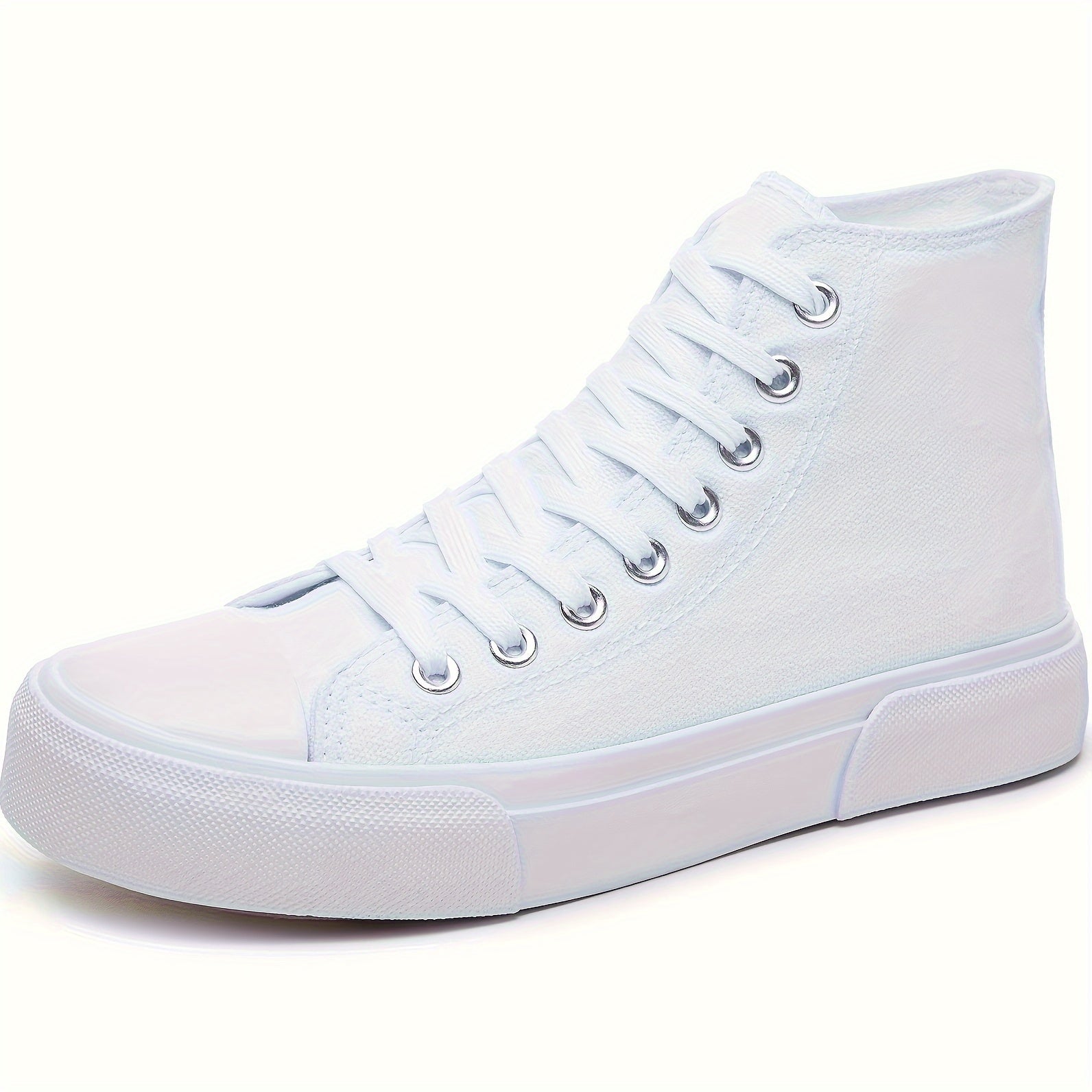 Lotte | Lässige Canvas-Turnschuhe in Uni-Farbe mit Gummisohle