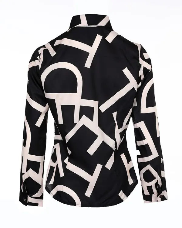 Bluse mit Letterpress-Druck