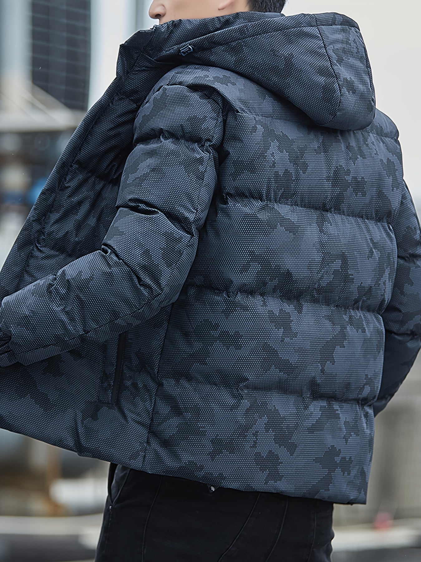 Sem | Warme Camouflage-Winterjacke Mit Kapuze