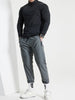 Lars | Slim-fit henley-shirt met halve rits en lange mouwen