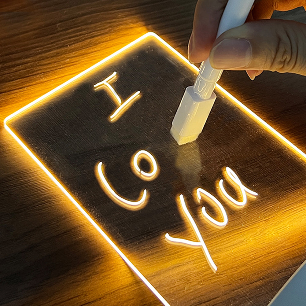 GlowNote™ – Die kreative LED-Nachttischlampe mit beschreibbarem Notizboard
