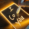 GlowNote™ – Die kreative LED-Nachttischlampe mit beschreibbarem Notizboard