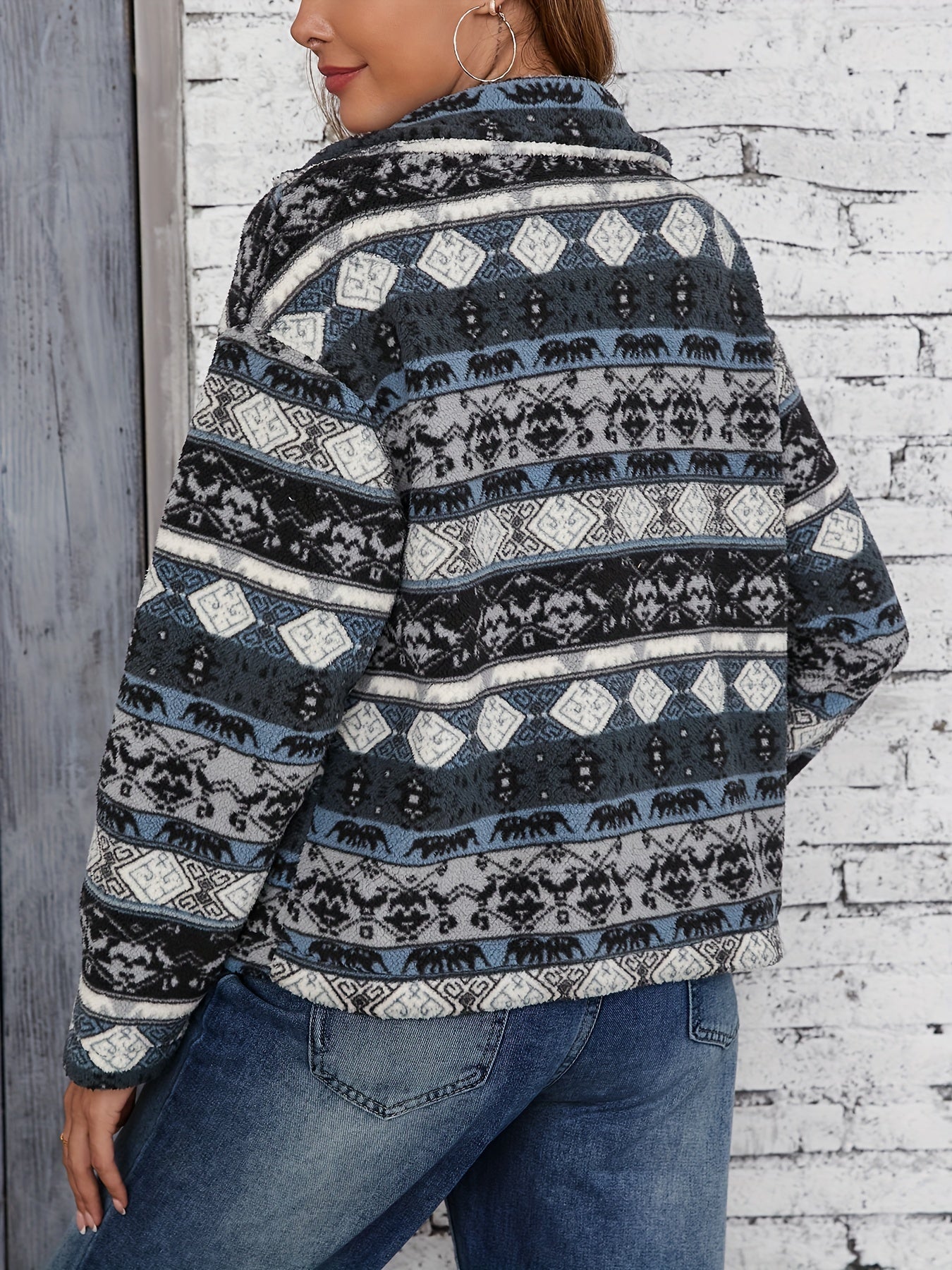Eline | Fleece Jack traf Stammesdruck