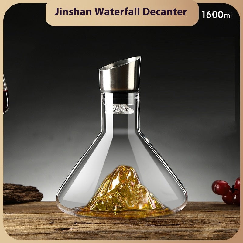 VinoCascade™ – Exklusiver Weindekanter mit Wasserfall-Effekt für perfekten Genuss!
