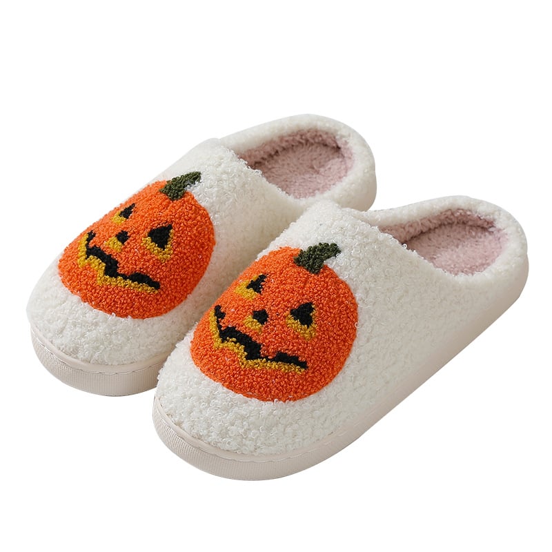 PumpkinPaws™ - Kuschelige Halloween-Pantoffeln mit Kürbismotiv für Männer und Frauen.