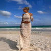 SunDream™ – Elegantes 2-teiliges Strandset mit Haltertop & Maxirock!
