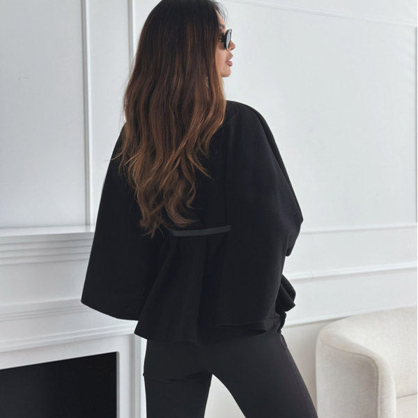 EleganzaCape™ – Stilvolles Cape mit Gürtel für einen eleganten Look!