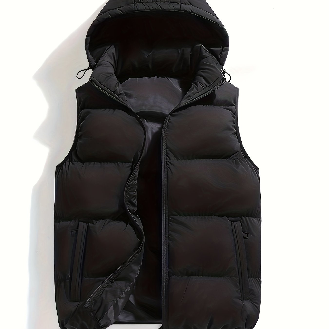 Daan | Warme, gesteppte Herren-Strickjacke mit Stehkragen und Kapuze