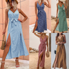 Helles Maxikleid für Frauen