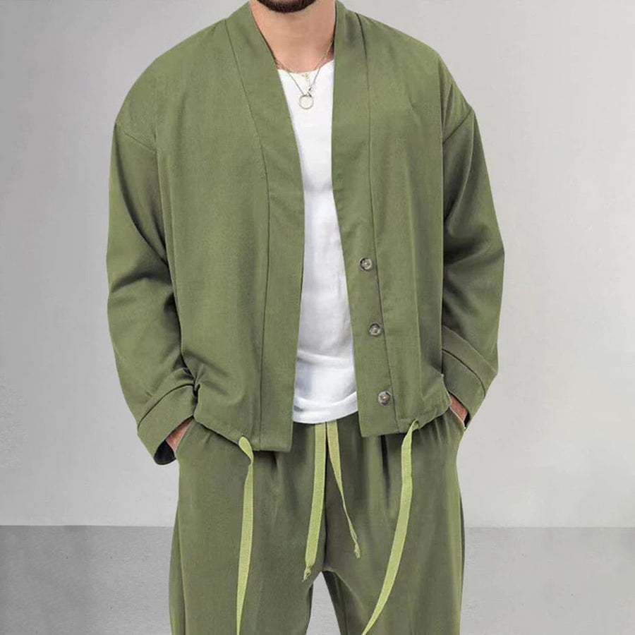 Bastiaan | Set aus Herren-Strickjacke und -Hose