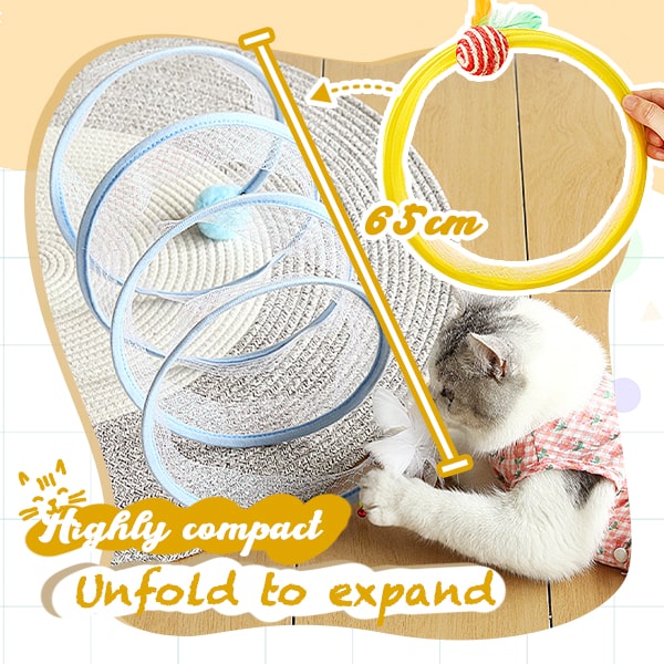 KittyTunnel™ - Der selbstspielende Jagd-Spiraltunnel für Katzen