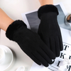 Nina | Stilvolle Samt-Leder-Handschuhe