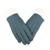 Nina | Stilvolle Samt-Leder-Handschuhe