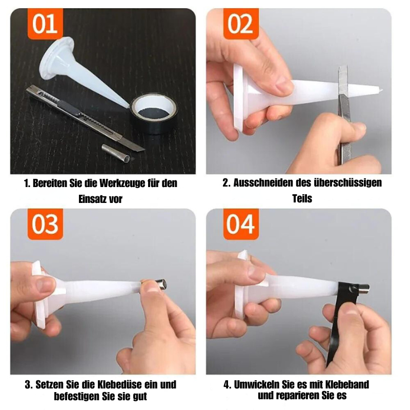 SealMaster™ - Der ultimative Edelstahl-Dichtungsdüsen-Applikator für perfekte Fugen