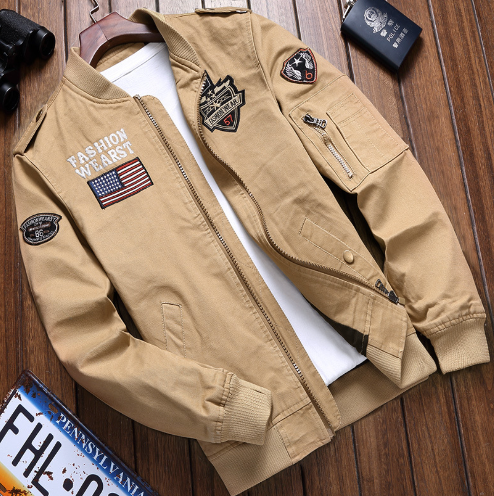 Xavier | Moderne Herrenjacke mit Patches