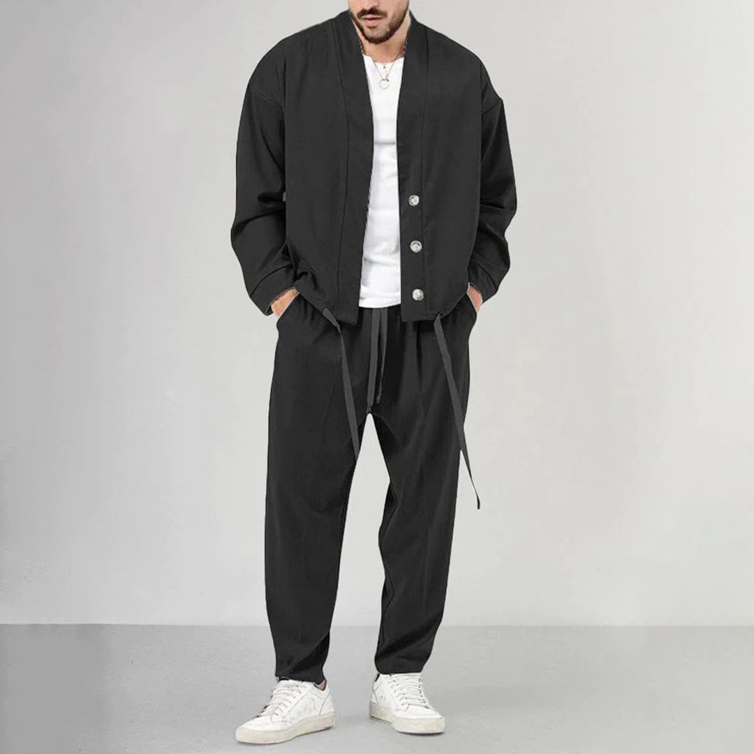 Bastiaan | Set aus Herren-Strickjacke und -Hose