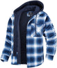 Tommy Jas | Karierte Herren-Strickjacke mit Kapuze und warmem Futter