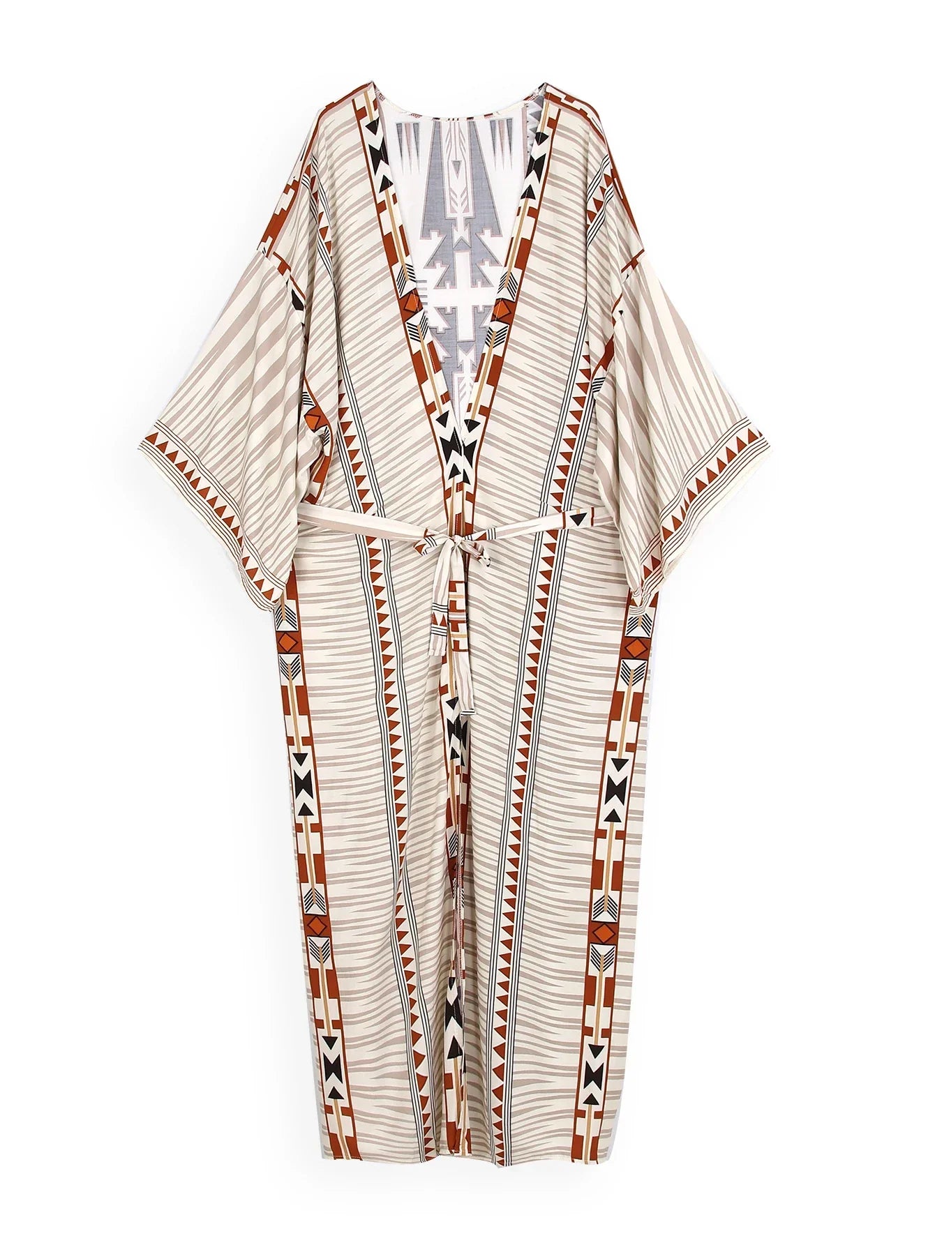 Jiska | Boho bedruckter Kimono Strandjacke