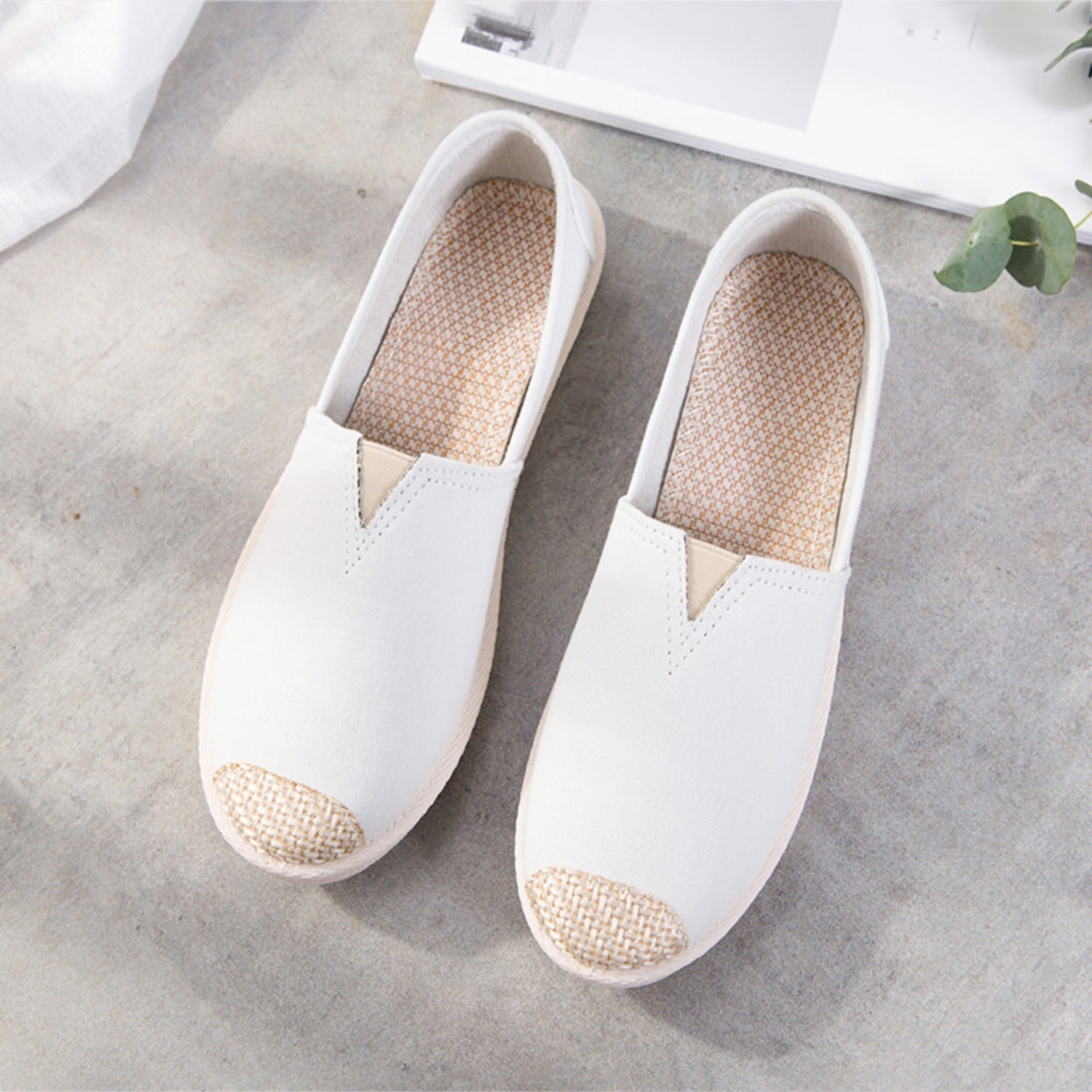 Fee | Espadrilles aus Canvas mit Vintage-Druck